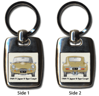 Jaguar E-Type Coupe 2+2 S2 (wire wheels) 1969-71 Keyring 5